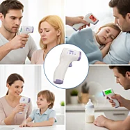 Bezkontaktný infračervený teplomer 2 v 1 pre deti a dospelých