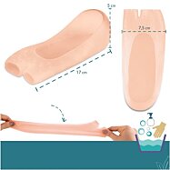 Gélové návleky na nohy/silikónové ponožky na popraskané päty, 2ks