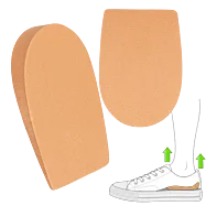 Korkové podpätenky do topánok - tvrdé, lepené vložky pod pätu - 10 mm