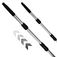 Hliníková teleskopická tyč - ometač so závitom 6m