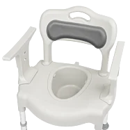 Toaletná sprchovacia stolička 2 v 1 s nosnosťou do 150 kg Movano