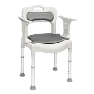 Toaletná sprchovacia stolička 2 v 1 s nosnosťou do 150 kg Movano