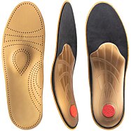 Kožené ortopedické vložky na ploché nohy a bolesti ostrohy Support II