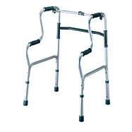 Ľahké skladacie chodítko s dvojitou oporou a nastaviteľnou výškou - 100 Kg