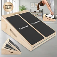 Regulovateľná drevená doska na strečing lýtok a členkov 15–35°