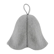 Saunová čiapka z filcu sivá – univerzálna ochrana do sauny