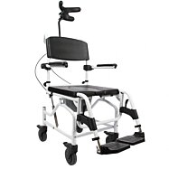Toaletné WC kreslo polohovateľné na kolieskach s opierkou TILT - šírka 45 / 50 cm