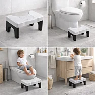 Toaletná podnožka pre prirodzenú polohu tela – skladacia, nosnosť 150 kg