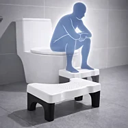 Toaletná podnožka pre prirodzenú polohu tela – skladacia, nosnosť 150 kg