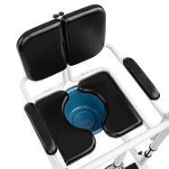 Mobilný hydraulický zdvihák, kreslo a toaleta 3 v 1