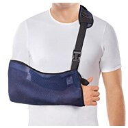 Záves na rameno sieťovinový O-1501, modrý