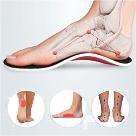 Ortopedické vložky do topánok pre ploché nohy Flat Feet, veľkosť EU (40-45)