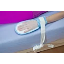 Upínací popruh s rukavicou, fixácia rúk pre pacientov proti poraneniam 