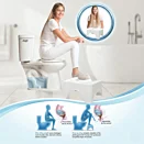 WC stupienok pre dospelých a deti – podpora prirodzenej polohy na toalete