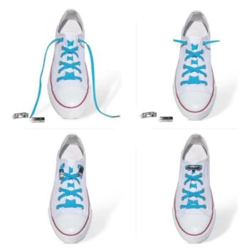 Ploché elastické šnúrky do topánok s magnetickým uzáverom Amusing Elastic Laces 100cm