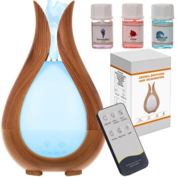 Aróma difuzér so zvlhčovačom vzduchu s tromi vôňami, Wooden Drop