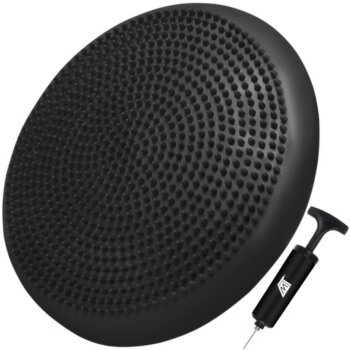Senzomotorická balančná podložka s pumpou 34 cm - čierna