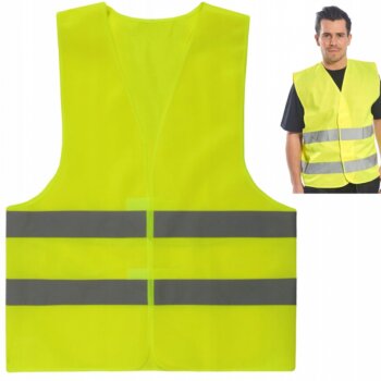 Bezpečnostná reflexná vesta, žltá