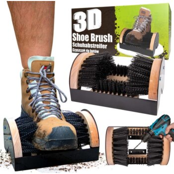 Čistiaca priemyselná kefa na pracovnú obuv, 3D Scraper
