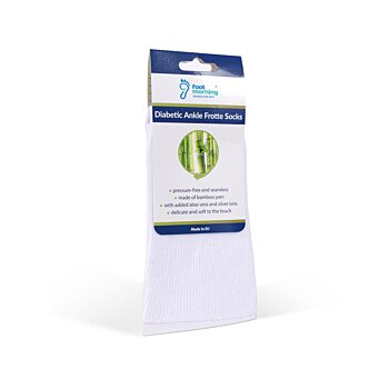 Zdravotné ponožky pre diabetikov froté Diabetic Ankle Frotte, biela