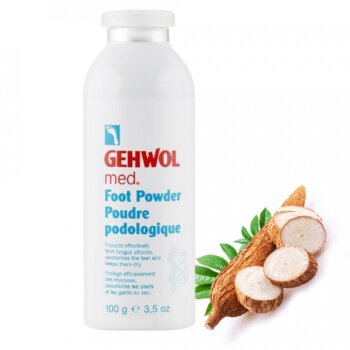 Gehwol med Fusspuder - Dezinfekčný púder na nohy proti poteniu a zápachu s tapiokou 100g