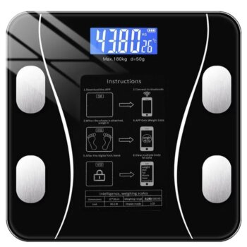 Inteligentná bluetooth váha s analýzou tela, Body scale, do 180 kg