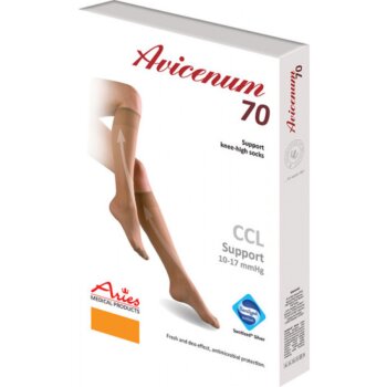 Kompresné lýtkové pančuchy Avicenum 70 DEN, Natura