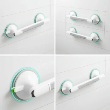 Kúpeľňové úchytky s prísavkou – bezpečná opora pre seniorov bez vŕtania - 33 cm