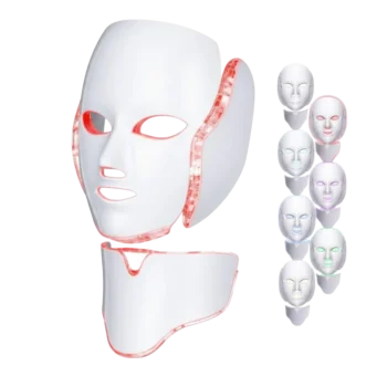 LED maska 7 farieb na tvár a krk – profesionálna fotónová terapia pre omladenie pleti