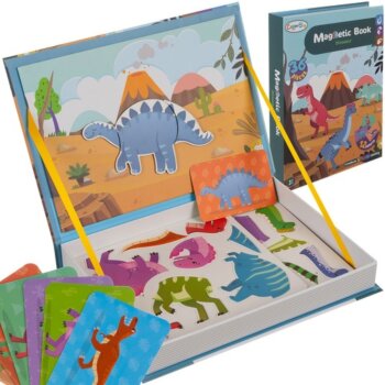 Magnetická kniha s 36 magnetmi Dinosaurov, Dino World
