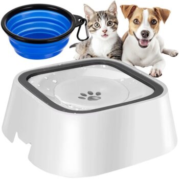 Miska na vodu s dávkovačom plus cestovná miska pre psov a mačky, No Spill Bowl, 1,5 l