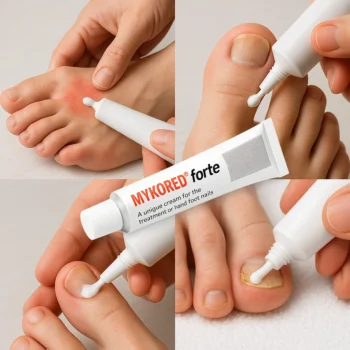 Mykored forte krém na liečbu plesne na nohách - 20ml