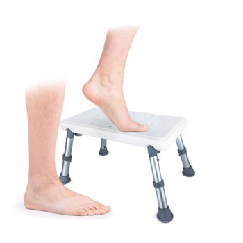 Schodík, stupienok - sprchová stolička, nastaviteľná 26 cm