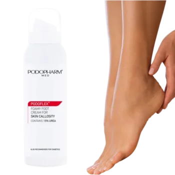 PODOPHARM PODOFLEX krémová pena na zrohovatenú pokožku nôh s 15% UREY - 125ml