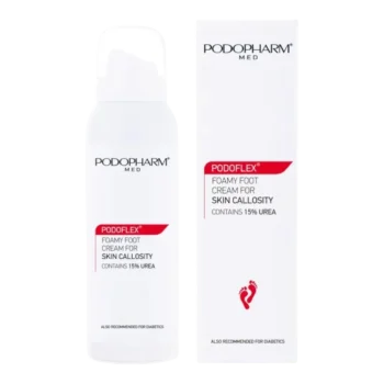 PODOPHARM PODOFLEX krémová pena na zrohovatenú pokožku nôh s 15% UREY - 125ml