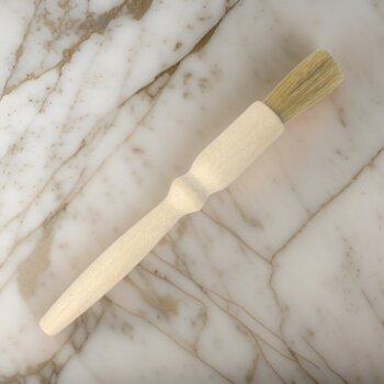 Potravinársky drevený štetec/maslovačka okruhlý, 17 cm