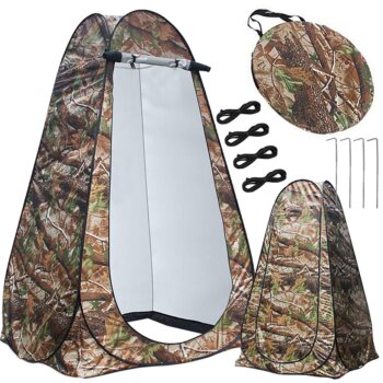 Plážový samorozkladací stan Army na prezliekanie, sprchovanie a WC – 120 × 120 × 190 cm