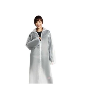 Pršiplášť, pláštenka pre dospelých do dažďa, biely Pocket Cape