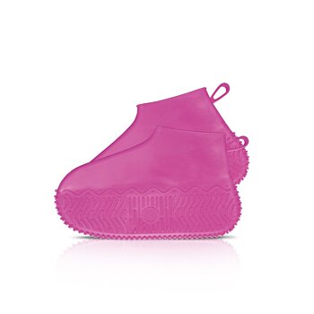 Vodeodolné návleky na tenisky silikónové elastické Raincover for Sneakers ružové S