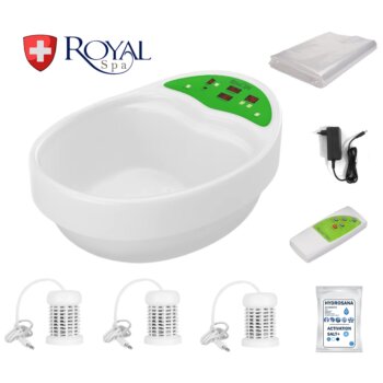 Detoxikačná vanička Royal Spa - elektrolytický vodný kúpeľ s diaľkovým ovládačom
