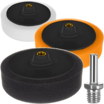Sada 3 leštiacich hubiek na auto 150 mm