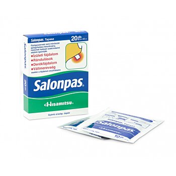 Liečivá náplasť Salonpas – rýchla úľava od bolesti a napätia (20 ks)