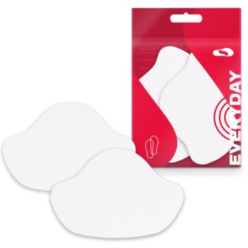 Samolepiace ekokožené pätičky, EcoFix, biele, M, 1 pár (2ks)