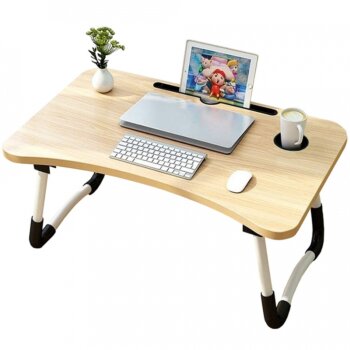 Stolík pod notebook 28 x 60 x 40 cm béžový