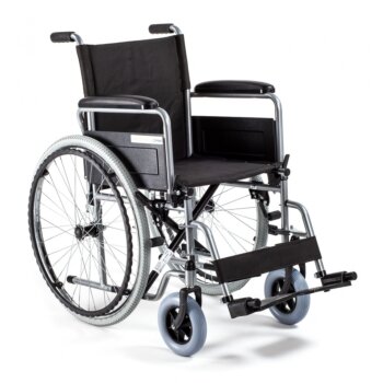 Oceľový invalidný vozík H011, šírka sedadla 46 cm