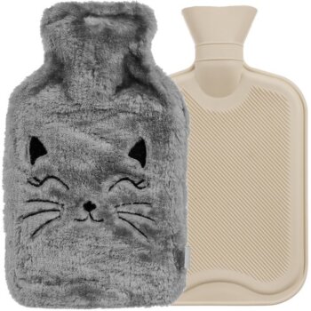 Termofor v plyšovom návleku, mačka 1800 ml