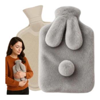 Termofor s plyšovým obalom v tvare zajačika - 1,8 l