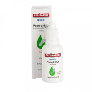 Tinktúra na ošetrenie bradavíc s tujou Pedibaehr Podo-tinktur, 30 ml