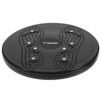 Twister rotačný disk s magnetmi na cvičenie, čierny, nosnosť 90 kg