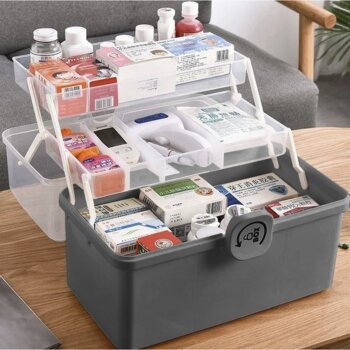Veľký rozkladací organizér / box na lieky Medic
